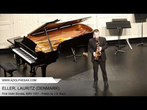 Dinant 2014 - Eller, Lauritz - First Violin Sonata, BWV 1001 - Presto by J.S. Bach