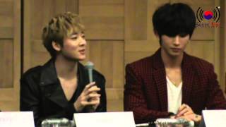 U-Kiss Conferencia de Prensa en México Parte 1