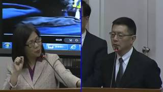 20140326管碧玲質詢揭露警方有計畫先驅離媒體 再包圍靜坐學生施私刑