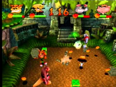 WiiSX (PSX EMULATOR FOR WII) Emulating Crash Bash - YouTube