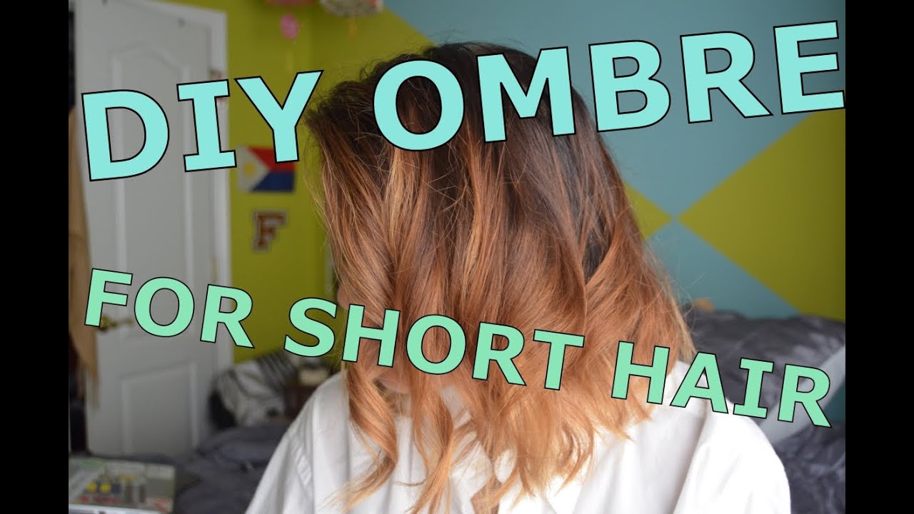 How To Dip Dye Short Layered Hair