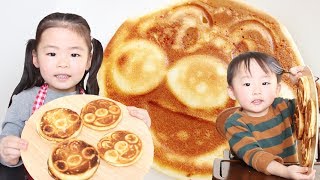 Yuuma and Rino make a pancake and the pudding of Anpanman into the white day 2/2