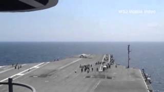 First Aircraft Carrier Landing of Unmanned Drone | Drone Video