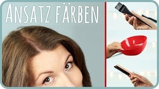 Haare selber färben l Ansatz