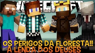 A Lenda dos Deuses Ep.3 - Visita do Herobrine e Slenderman - Minecraft