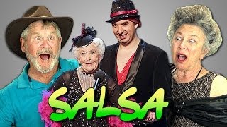 Elders React to Spectacular Salsa - Paddy & Nico