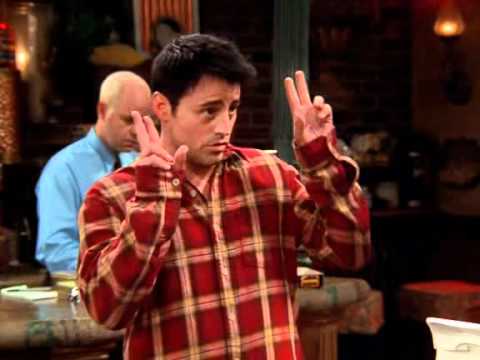 Friends - Joey's funny "apology" - YouTube