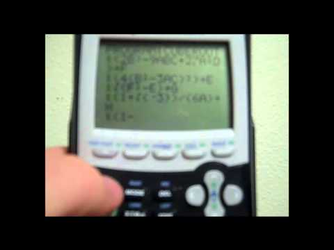 Quadratic Formula Program Calculator Ti