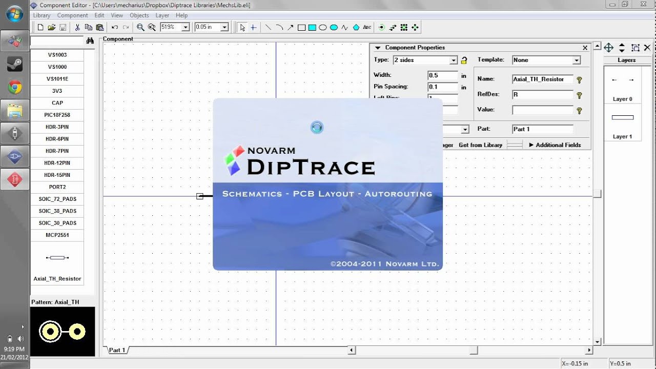 diptrace pattern editor tutorial
