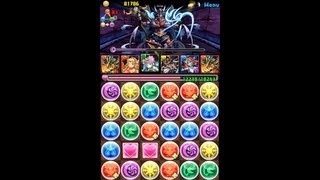 パズドラ【サタン降臨！】ホルス16倍PT　ノーコン！攻略