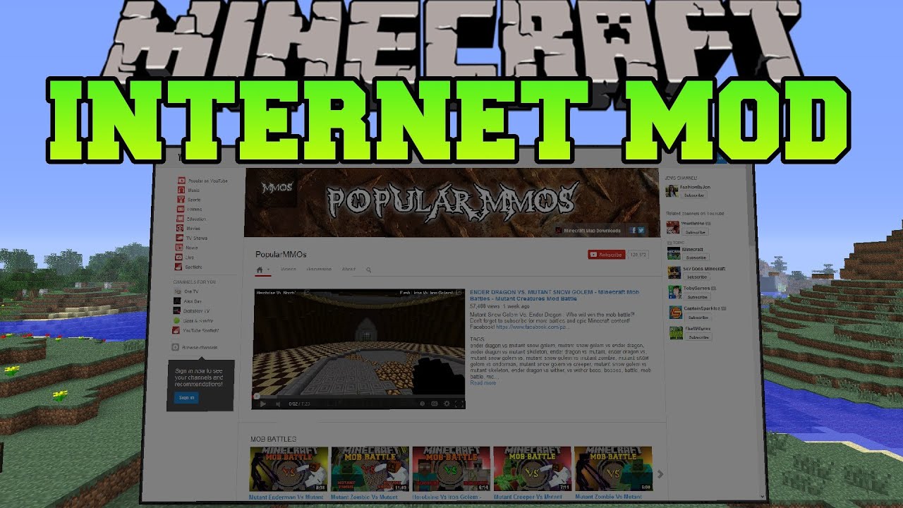 Minecraft : INTERNET IN MINECRAFT (Search the internet in ...