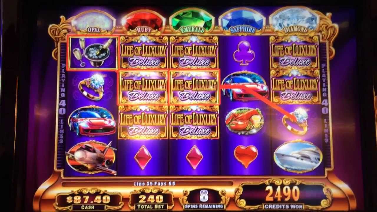 Life of Luxury Slot Machine Bonus - YouTube