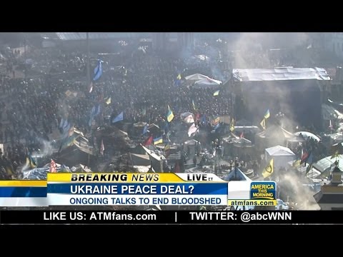 Settlement talks between opposition leaders and Ukraine\'s president have been ongoing.

*MORE: http://abcn.ws/1fEL27k