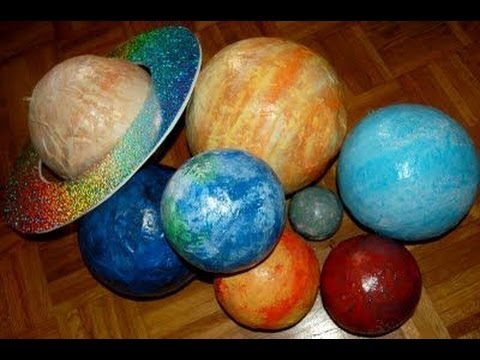 Планеты солнечной системы своими руками из бумаги