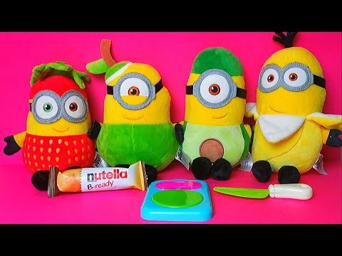 Funny Minions Despicable Me Toy Play Review Fruit and Vegetable Learning