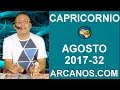 Video Horscopo Semanal CAPRICORNIO  del 6 al 12 Agosto 2017 (Semana 2017-32) (Lectura del Tarot)