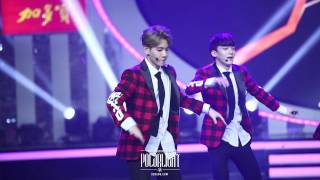 [POLAR LIGHT]140214 Hunan TV recording Growl remix BAEKHYUN