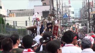 2013年9月8日 大手町　岸和田だんじり祭り試験曳き 大手町カンカン場