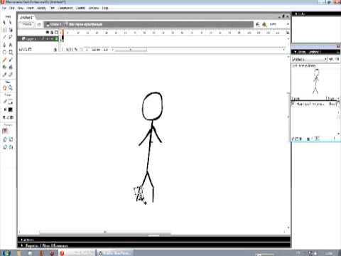 Как сделать мультик в macromedia flash 8