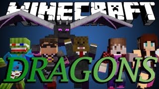 Minecraft ENDER DRAGON DESTRUCTION Minigame w/ SkyDoesMinecraft, BajanCanadian and friends!