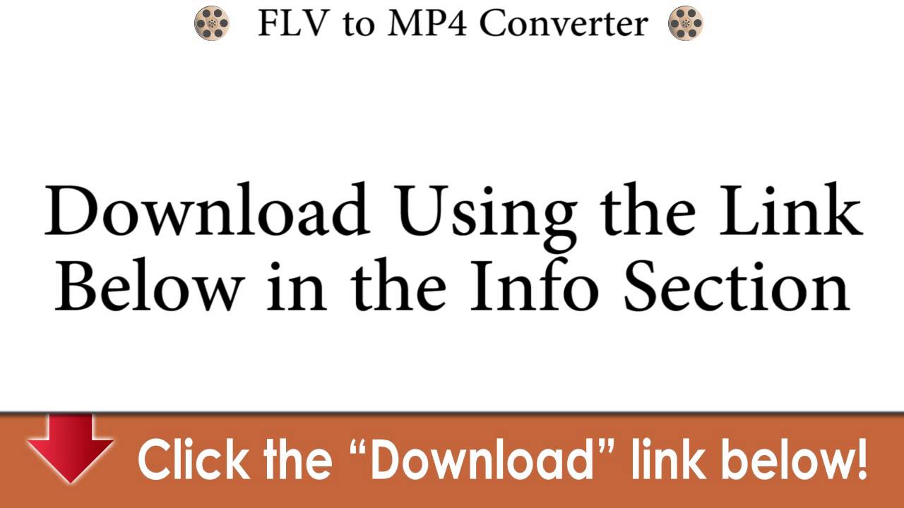 convert mp4 to flv