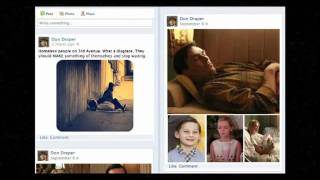 Don Draper Presents Facebook Timeline Favorite