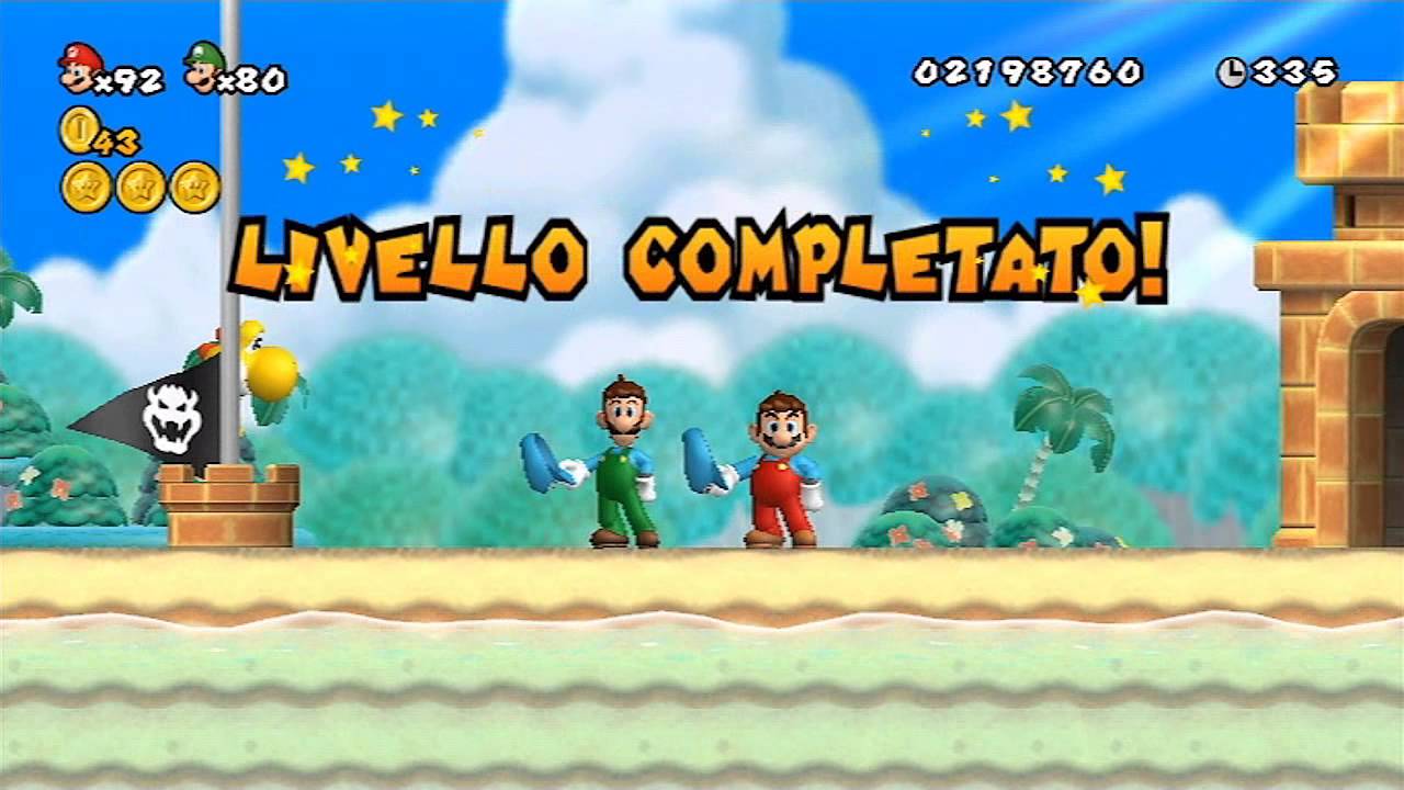 New Super Mario Bros Wii - 100% Walkthrough Co-op ITA - Parte 08 di 19 ...