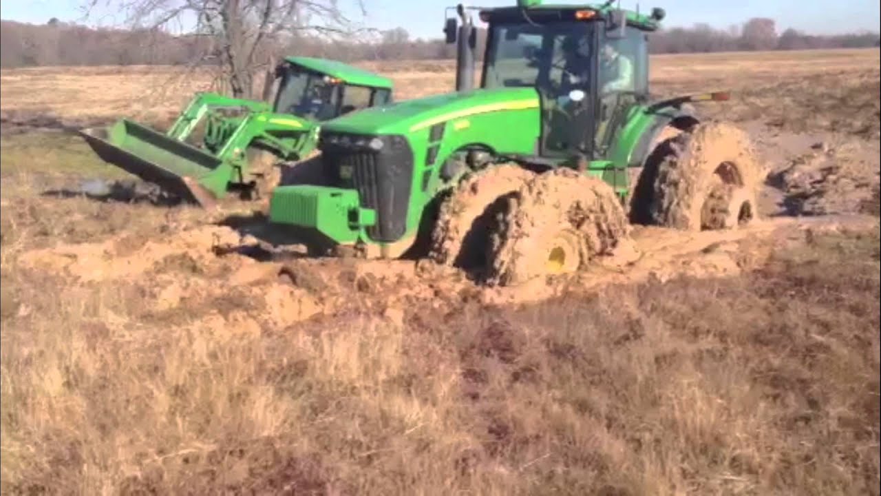 Tractors stuck in the mud! YouTube