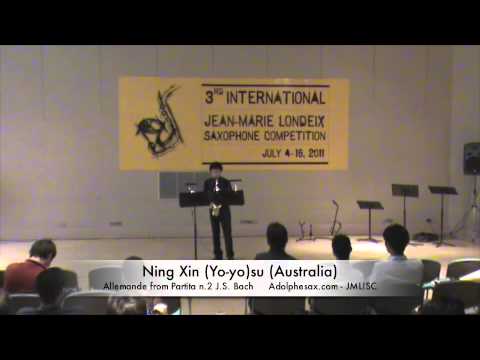 3rd JMLISC: Ning Xin (Yo-yo)su (Australia) Allemande Partita N.2 J.S.Bach
