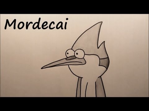 48th drawing: Mordecai (Regular Show) [HD] - YouTube