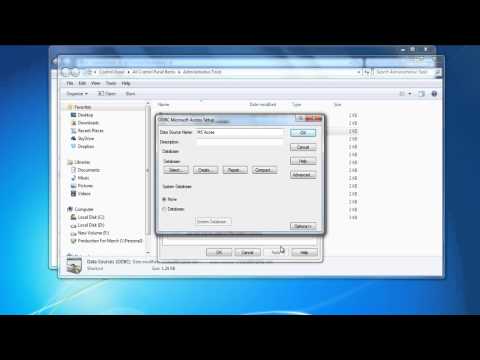 adding odbc drivers windows 7