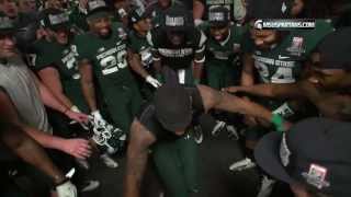 MSU Football Rose Bowl Post Game Locker Room Celebration