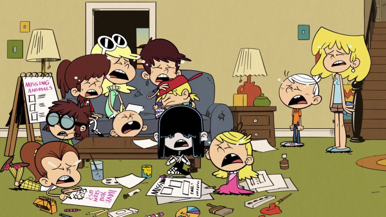 The Loud House Lincoln And His Family Crying.