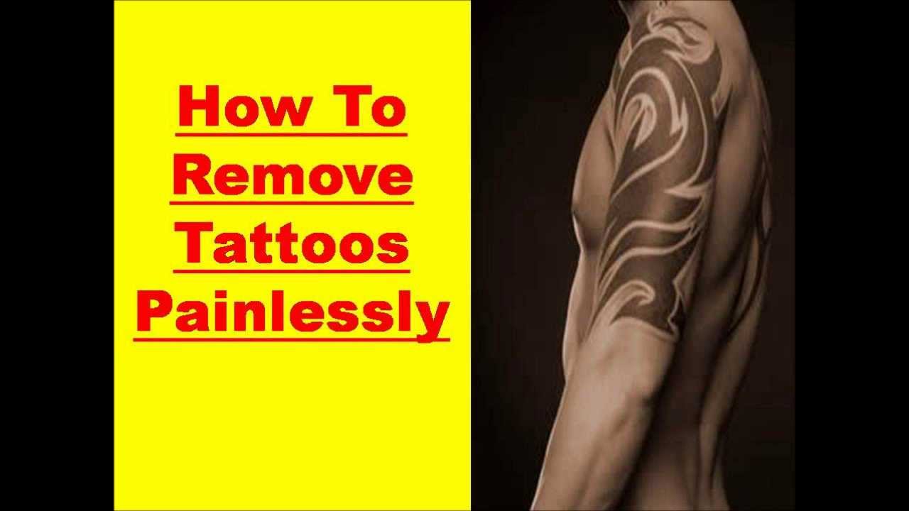 How To Remove A Tattoo Without Tattoo Removal Cream - YouTube