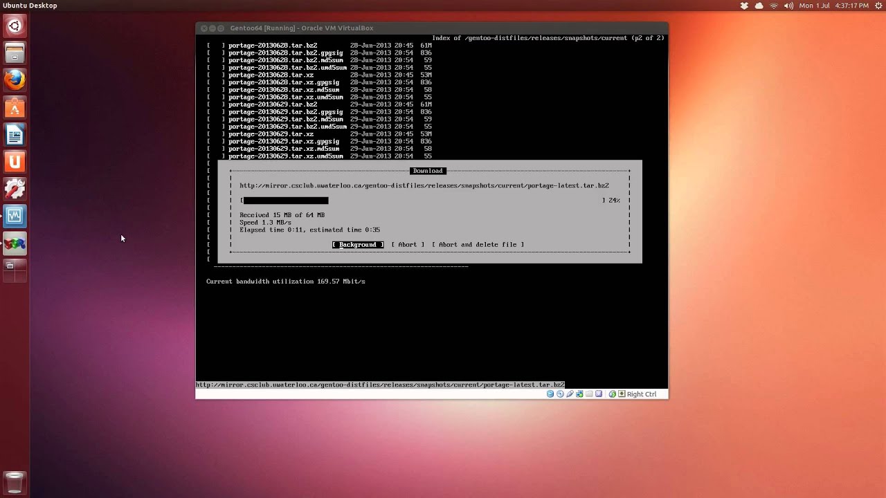 Gentoo Virtualbox Install Part 1 of 5 - YouTube