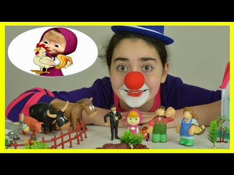 Farm Animals For Kids with Clown Flower