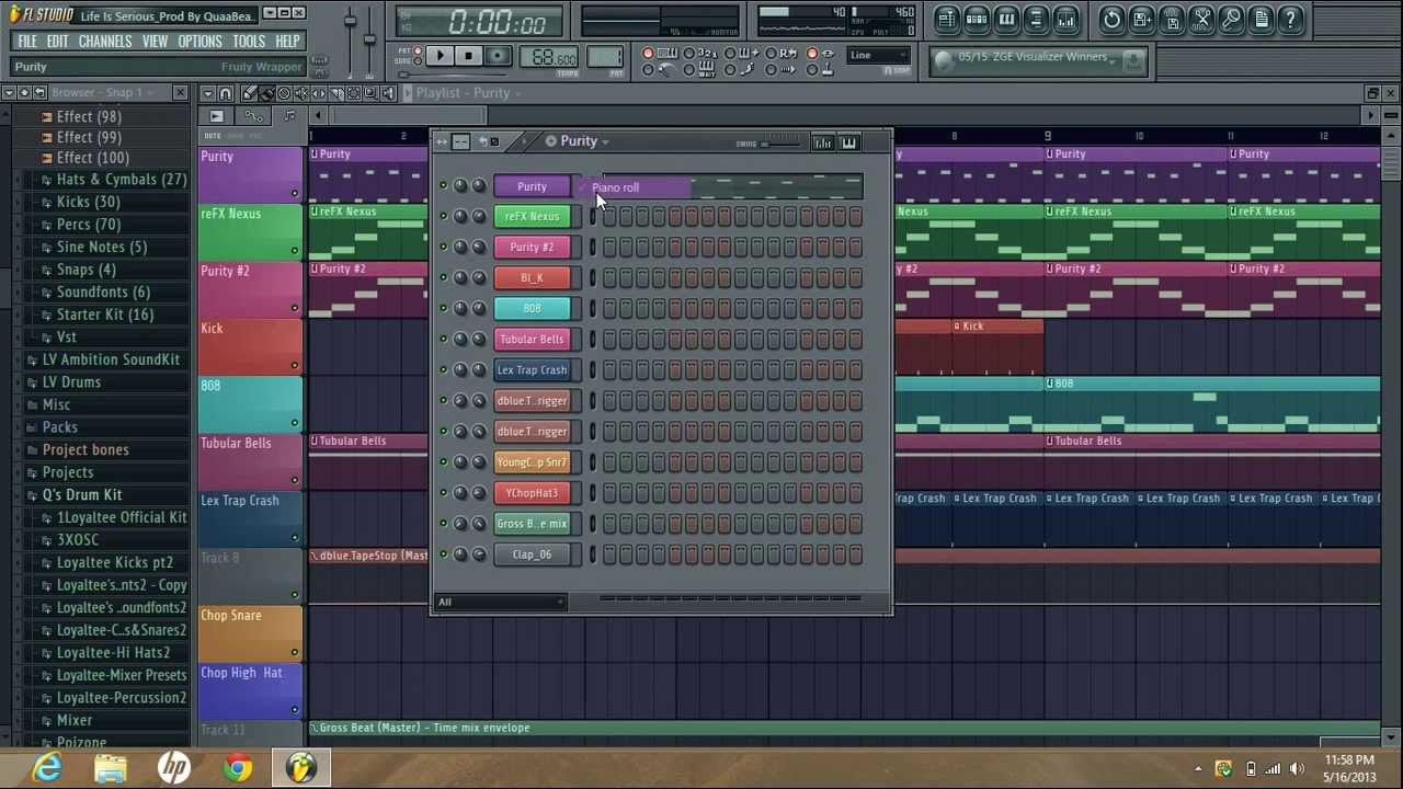 Fl Studio 11 Trap Beat Tutorial By @QuaaBeatz - YouTube