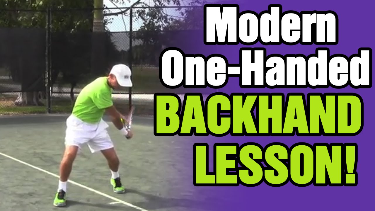 Tennis Backhand Modern OneHanded Backhand Lesson YouTube