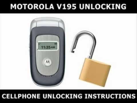 How to Unlock Any Motorola V195 Using an Unlock Code - YouTube