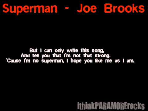 lyrics superman joe brooks