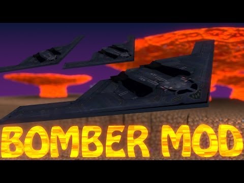 Minecraft | STEALTH BOMBER MOD Showcase (PLANES MOD, FIGHTER JETS MOD