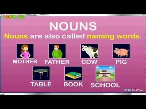 English Grammar - Nouns for kids - YouTube
