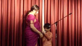 Siddhesh's 1st ever stage performance, Tennessee Marathi Mandal - Diwali night