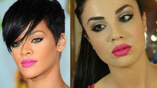 Rihanna inspired make up