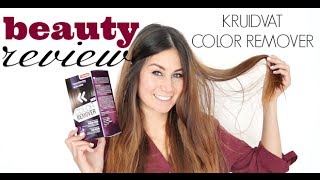 Review: Kruidvat Color Remover