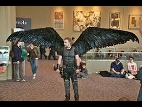 Fallen Angel Wing Costume [ Articulating Wings ] - YouTube