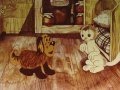 Як песик і кошеня мили підлогу