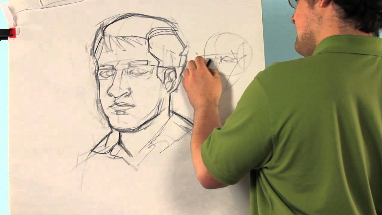 How to Draw a Self Portrait for Middle School : Drawing Tips - YouTube
