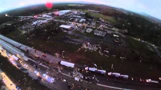 Arkansas Tornado Damage Aerial Video 4-27-2014