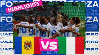 Highlights: Moldova-Italia 0-8 - Femminile (2 settembre 2022)